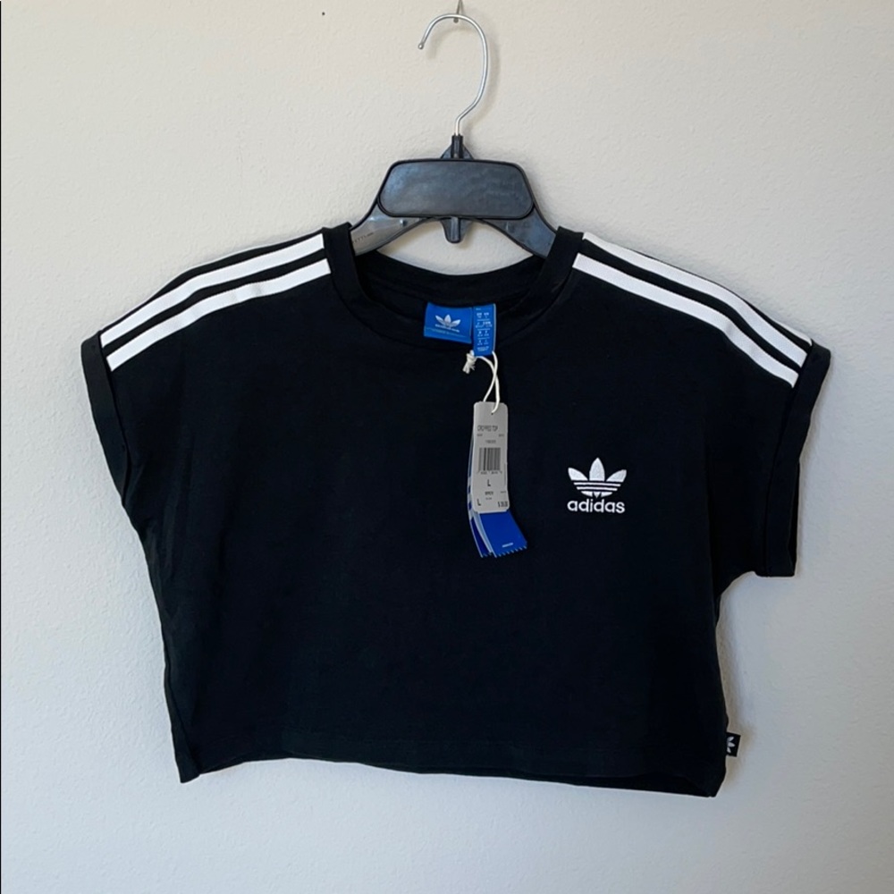 NWT Adidas Black Crop Top